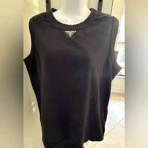 Prada Elegant Black Muscle Tee